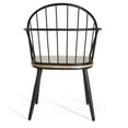 thumbnail image 4 of GDF Studio Industrial Dining Chairs with Wooden Seats, Arched Backs, and Metal Frames, Light Birch+Black, Set of 2, 4 of 14