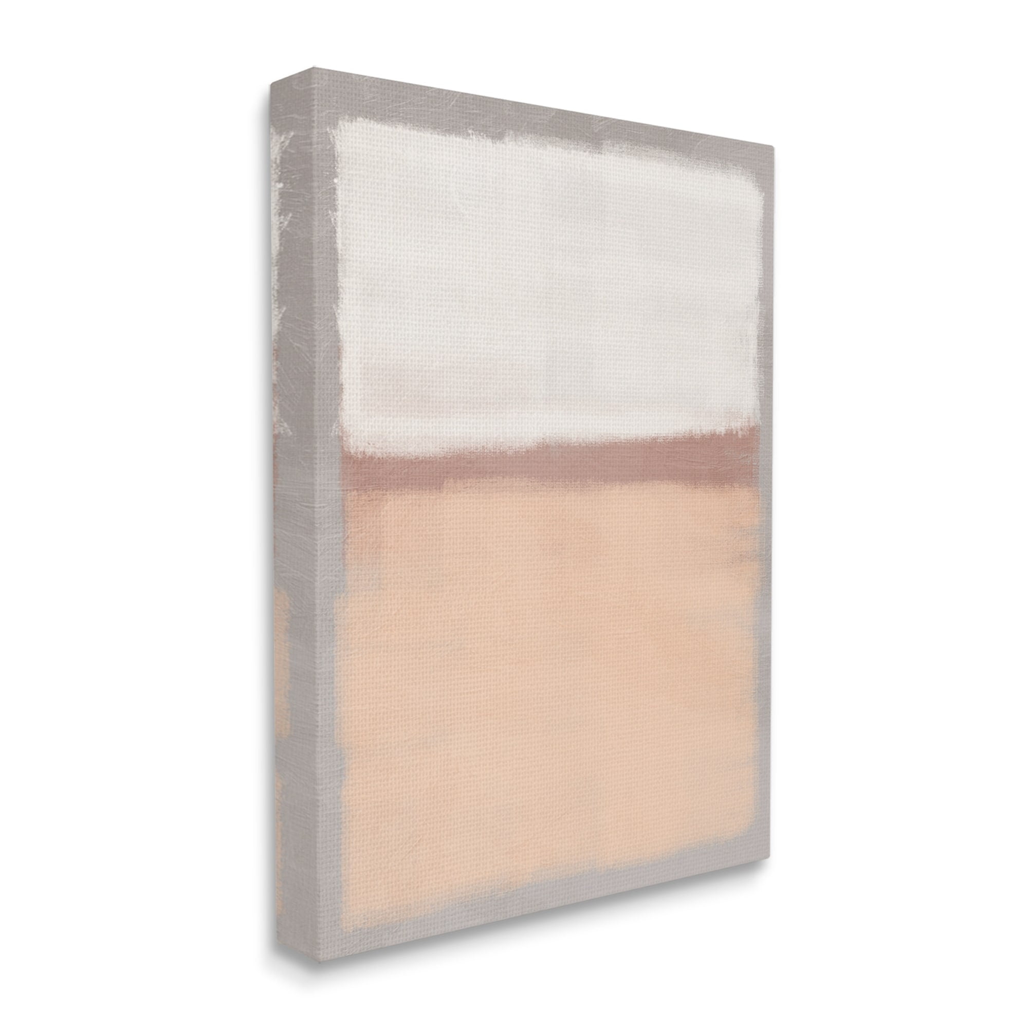 Stupell Industries Simple Opaque Painting Warm Orange White Abstract Canvas Wall Art, 30 x 40, Design by Marcus Prime