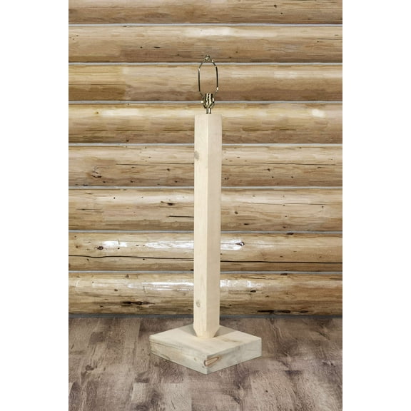 Homestead Collection Floor Lamp, Clear Lacquer Finish