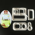 thumbnail image 3 of 4PCS/Lot Cookie Mold Cute Tractor Cake Mold Pastry Fondant Plastic Mold For Cake Cupcake Decoration Kitchen Baking Mold, 3 of 6