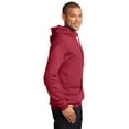 thumbnail image 3 of Port & Company Core Fleece Pullover Hooded Sweatshirt-M (Heather Red), 3 of 6