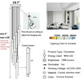thumbnail image 2 of Modern Crystal Chandelier Dimmable LED Pendant Light Fixture 18-Light Silver Staircase Mini Chandelier Lobby Living Room Bedroom Foyer Flush Mount High Ceiling Light Fixtures(90W), 2 of 8