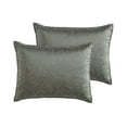 thumbnail image 5 of Benjara Mely 10pc Coverlet Queen Comforter Set- Shams- Green Woven Jacquard, 5 of 6