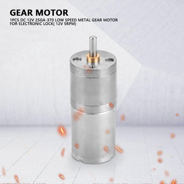LAFGUR 1Pcs 25mm DC 12V 25GA-370 Low Speed Metal Gear Motor for Electronic Lock,Motor