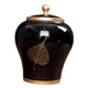 thumbnail image 4 of Tarro de jengibre de cerámica, jarrón decorativo de cerámica para el hogar, contenedor para almacenar alimentos. Negro, 4 of 9