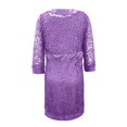 thumbnail image 4 of Robes pour la Mère de la Mariée pour Femmes Manches Longues Veste Longueur Genou, 4 of 6