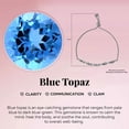 thumbnail image 4 of Topaz Blue Bracelets for Women in Stainless Steel Blue Topaz Jewelry Birthday Christmas Gifts for Anniversary Engagement Size - 10.5 Inches, 4 of 7