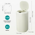 thumbnail image 5 of Luku 8 Gallon Motion Sensor Trash Can with Lid, 30L Touchless Stainless Steel Garbage Bin for Kitchen, 5 of 7