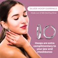 thumbnail image 4 of Shop LC Earrings Women Jewelry Tube Hoop Cute Stainless Steel Birthday Gifts, 4 of 12