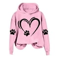 thumbnail image 2 of WJHWSX Hoodies for Women,Womens Hoodies,Stretch Fabric,Breathable,Polyester,Pink,S(US:4), 2 of 3