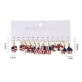 thumbnail image 3 of Gmogad USA Flag Earrings Patriotic Red White Blue Star Drop Earrings for Women, 4th of July Party Accessories, Independence Day Festive Jewelry Gift, 3 of 4