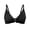 Black, variant on Women Bra Thin Cut Gathered and Adjusted Front Buckle Beautiful Back Bra Beige M