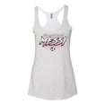 thumbnail image 2 of Wild Bobby It's About To Get Miami Soccer GOAT Sports Women Tri-Blend Racerback Tank Top, Heather White, Large, 2 of 5
