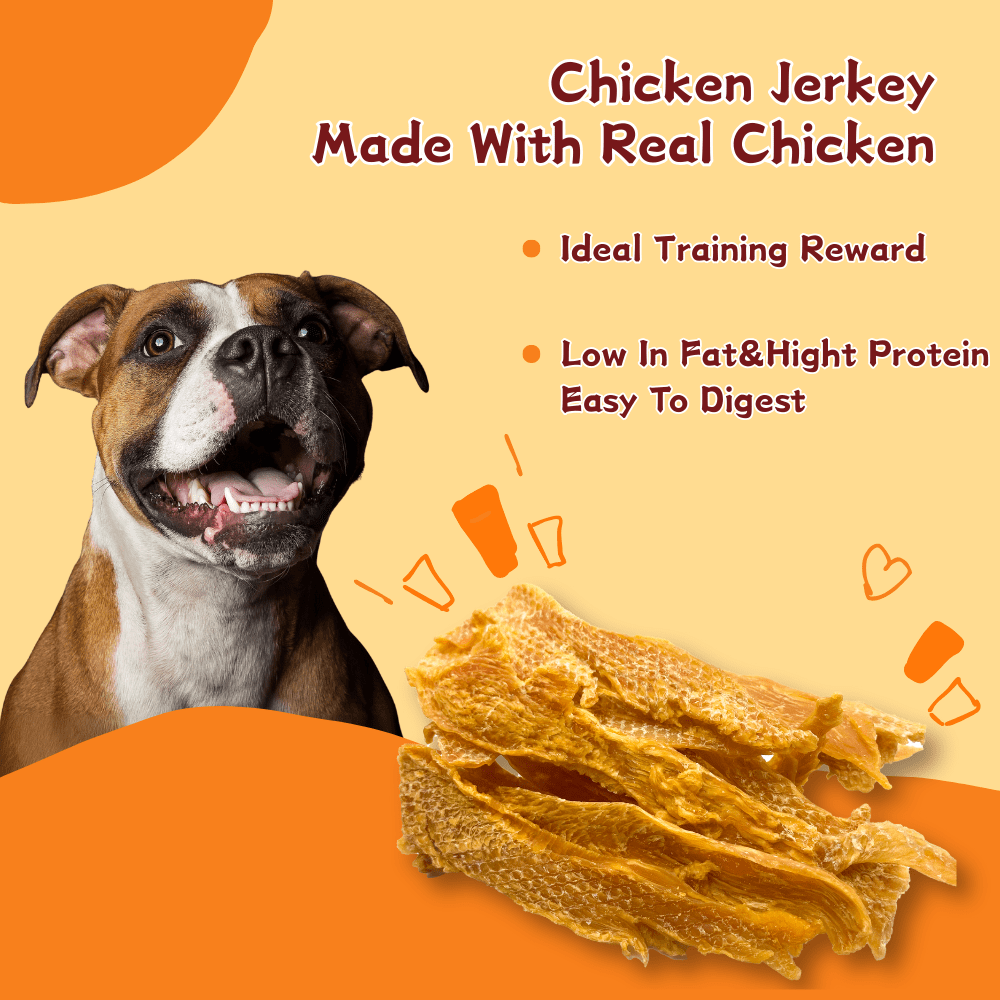 (3 Pack)ComfyCradle Air-Dried Chicken Jerky, Natural High-Protein Dog Treats, 15.87 oz