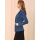 thumbnail image 4 of Chaqueta de mezclilla Allegra K Azul oscuro M, 4 of 6