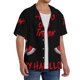 thumbnail image 2 of Fotbe Happy Halloween2 Camisa Estampada de Manga Corta para Hombre, Casual de Verano, Estilo Playero, Sin Arrugas-Small, 2 of 5