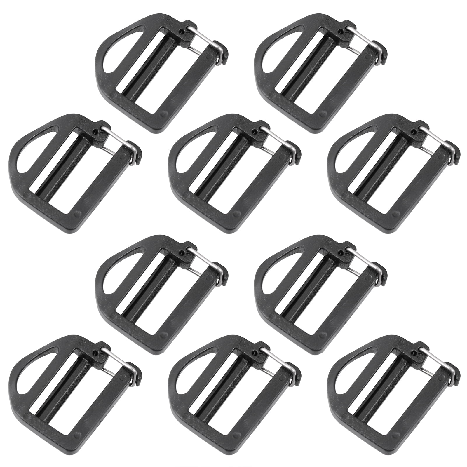 Uxcell Backpack Plastic Anti-slip Replacement Shoulder Bag Strap Pads Black  5 Pack