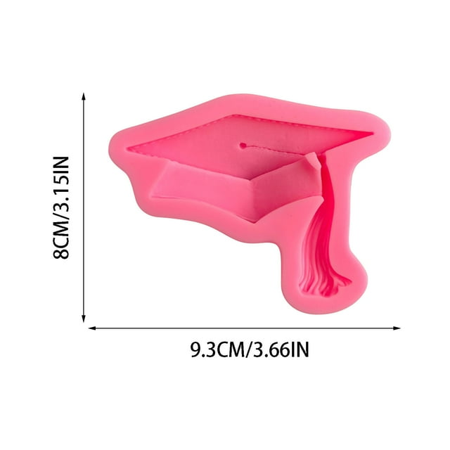 SDNall Graduation Cake Decorations and Mini Cake Molds Set, Flexible Silicone Baking Tools for Creating Themed Desserts with Multiple Sizes and Designs
