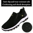 thumbnail image 3 of Mens Hiking Shoes Laceless Suede Breathable Slip Resistant Boots Lightweight Sneakers for Outdoor Activity Hiking Walking, 3 of 7