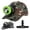 Green, variant on Yongkist Rechargeable LED Mining Headlamp with Hard Hat, Waterproof White Light, Camouflage Miner Cap, Durable Headlight for Underground Work and Outdoor Use