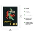 thumbnail image 2 of Chocolat Klaus - Swiss Chocolates - Vintage Advertising Poster by Leonetto Cappiello c.1903 - Fine Art Matte Paper Print (Unframed) 24x32in, 2 of 4