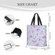thumbnail image 3 of Fotbe Purple Butterfly Bolsa Tote con Estampado para Mujer, Bolsos con Cremallera, Bolsa de Hombro Casual de Gran Capacidad con Bolsillos Internos, 3 of 7