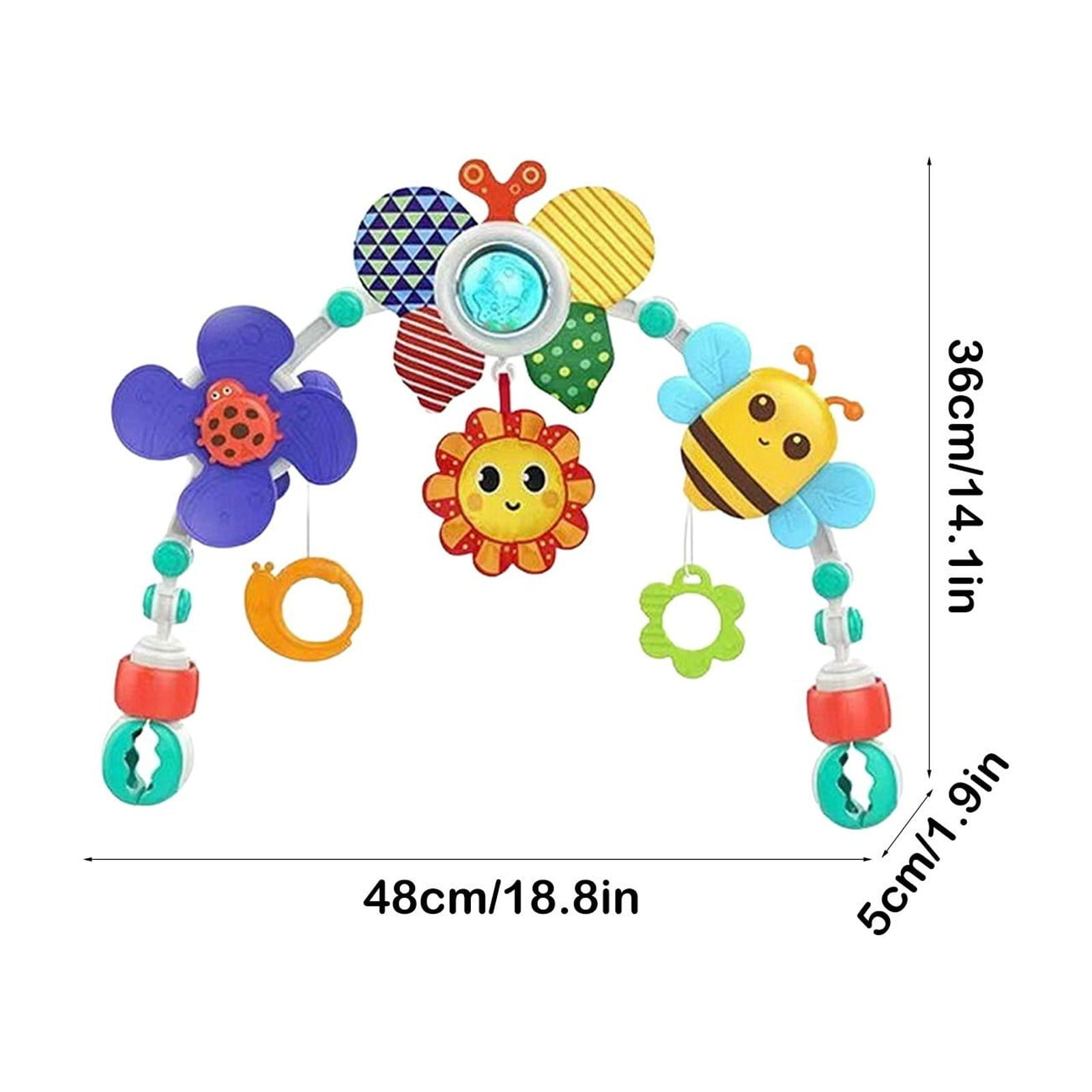 HASACHYL Multi Use Travel Toy Hanger Visual Engagement Activity For Stroller And Seat Focus Development Mobile Ornament