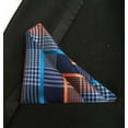 thumbnail image 3 of Lucas Cavellii Men's Blue Dimensional Pocket Square, 3 of 3