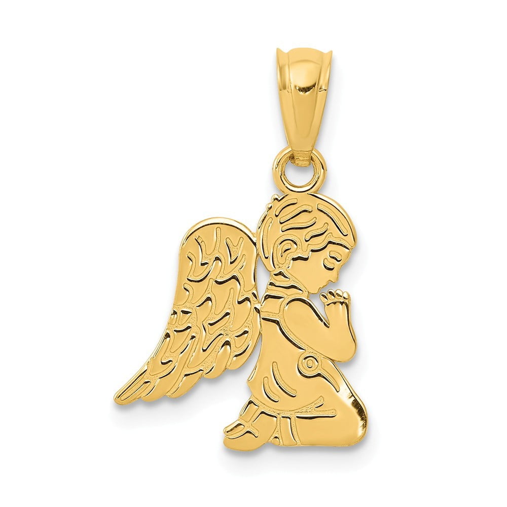 14K Yellow Gold Polished Small Toy Train Pendant from Roy Rose Jewelry