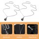 thumbnail image 3 of YSNOOWE 2Ud Collar Con Colgante De Bádminton En Inoxidable Plateado 3D Para Y, 3 of 8