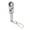 Bright gray, variant on Lightweight Real Working Keychain Metal Keychain 10mm Ratchet Wrench Key Chain with 180° Rotating Head