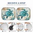 thumbnail image 6 of Kll Watercolor Sea Turtle Windshield Sun Shade 2-Piece Foldable Car Front Window Sunshade For Most Sedans Suv Truck - Auto Sun Blocker Visor Protector Blocks Max Uv Rays - Medium, 6 of 7