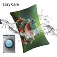 thumbnail image 6 of Honeii Tree Frog Print Pillow Cases,Plush Throw Pillow Covers,Decorative Pillowcase for Sofa, Couch, Living Room-14"x20", 6 of 6