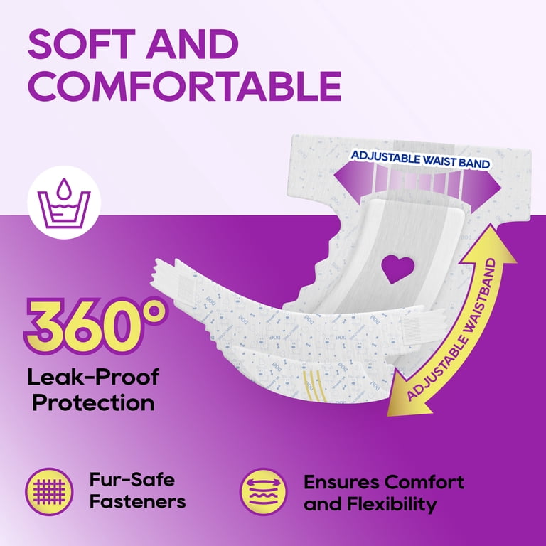 Honey Care, Female Dog Diapers, A30 36ct, Super Absorbent