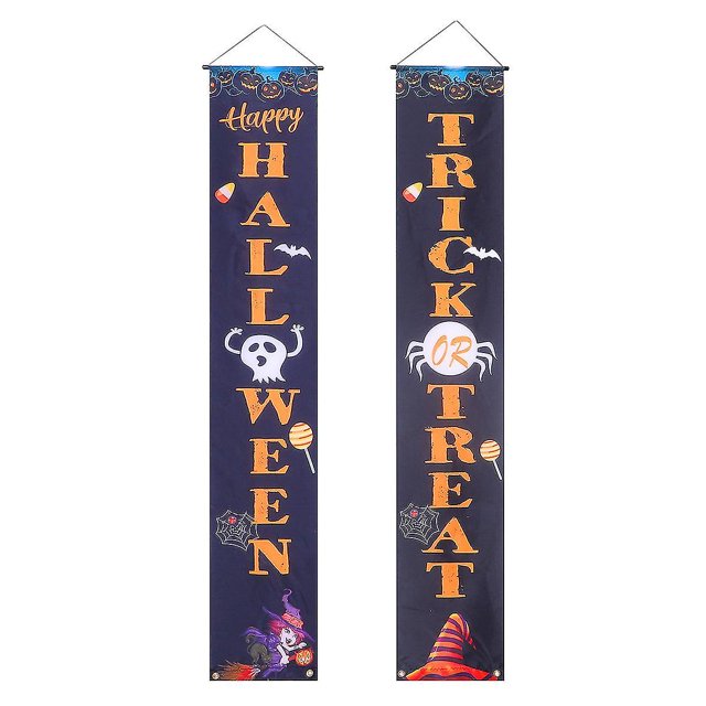 1 juego de cortina colgante de Halloween, pancarta de puerta de calabaza, copla festiva ShuxiuWang 8390613517111