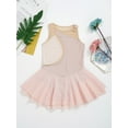 thumbnail image 4 of vastwit Girls' Figure Skating Lyrical Dance Dress Mesh Sleeveless Ballet Dance Dress Gymnastic Leotard Pink 10, 4 of 7