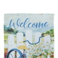thumbnail image 5 of Northlight White Picket Fence Floral Outdoor Garden Flag 12.5" x 18", 5 of 7