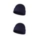 thumbnail image 3 of Sonducket Gorro para adultos Gorros gruesos y elegantes para adultos Gorros artesanales de punto Gorros con color simple para el invierno con azul marino 2Conjunto, 3 of 6