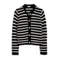 thumbnail image 4 of Alex Mill BLACK/IVORY Women's Haley Cardigan Sweater, US Medium, 4 of 4