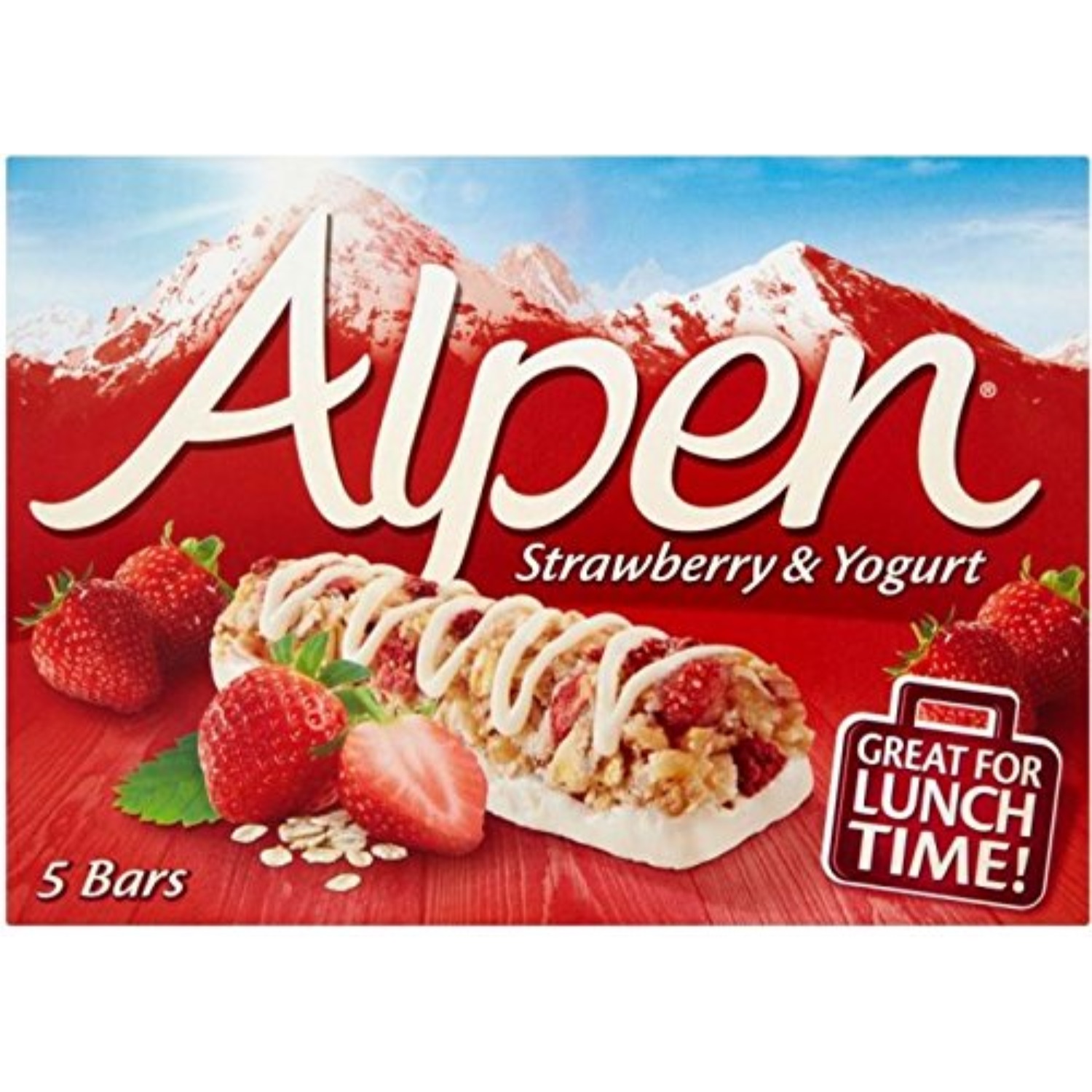 alpen strawberry & yogurt bar (5x29g)