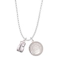 thumbnail image 1 of Delight Jewelry Silvertone 3-D Fire Engine - To the World You are a Mother Locket Necklace, 1 of 4