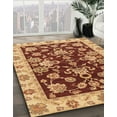 thumbnail image 3 of Ahgly Company Machine Washable Indoor Square Abstract Tomato Red Area Rugs, 8' Square, 3 of 7