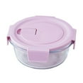 thumbnail image 2 of Glass Bento Box | Microwave-Safe Heated Lunch Container | Thermal Shock Resistant | Food Storage Organizer | Durable Glass | Dishwasher Safe | Meal Prep | Office Work | Portable Design | Freshness, 2 of 6