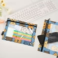 thumbnail image 4 of Cartoon Line Puppy 2 Pack Pencil Pouch for 3 Ring Binder Smooth Zipper Folders with Pockets Clear Window Pencil Case, 4 of 6