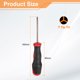 thumbnail image 2 of Uxcell 2pcs Destornillador Y3 Punta Y 6.3" Destornilladores Magnéticos 3.35" Acero Aleado S2 Tratado Térmicamente con Mango Ergonómico para Reparaciones de Hágalo Usted Mismo, Rojo Marrón, 2 of 7