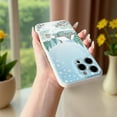 thumbnail image 4 of SKLYDDI Multicolor Idyllic Snowy Landscape for iPhone 7 Case - Peaceful Stone House Illustration, TPU Flexible Cover, Aesthetic Cute, 4 of 7