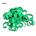 thumbnail image 2 of Flmtop 100 Pcs Anneau de Poulet Réglable Design à Boucle Facile à Assembler pour Marquer Poulet Vert, 2 of 9