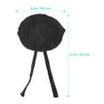 thumbnail image 2 of OUNONA 1-Pack Black Hair Bonnet for Women, Sleeping Cap with Soft Imitation Silk Fabric Night Hair Wrap, 2 of 8