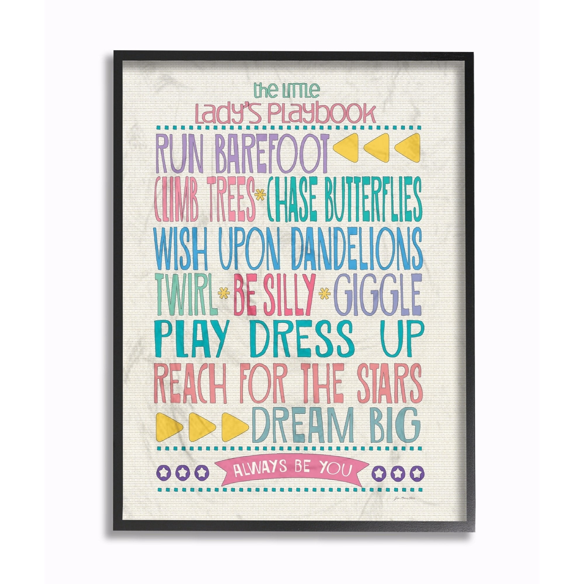 Stupell The Little Lady's Playbook Wall Art 11x14