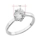 thumbnail image 2 of Anillo Solitario Horoz Plata .925 #8 WP13, 2 of 4